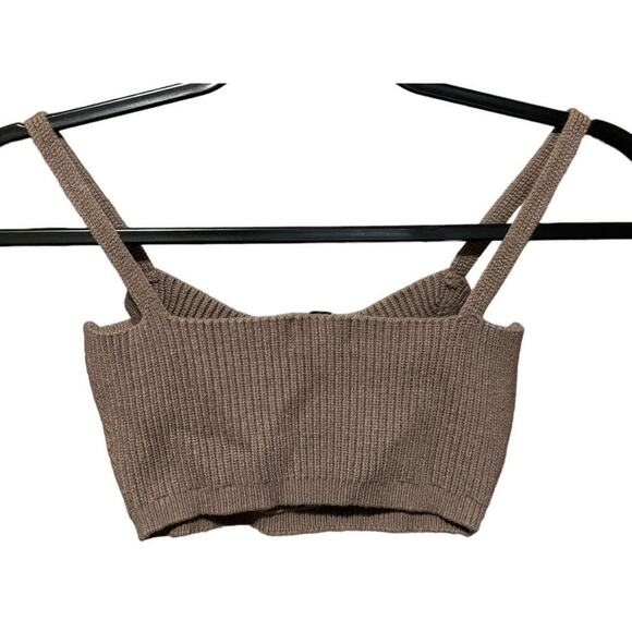 Michael Costello x REVOLVE Madison Crop Top In Tan Size XS - Picture 5 of 8